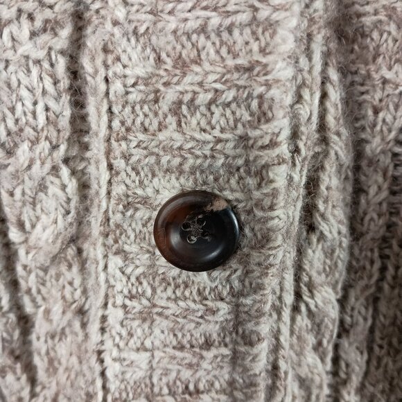 Royal Robbins Fair Isle Cardigan Wool Blend Womens XL Beige Grandpacore Gorpcore - Picture 9 of 9